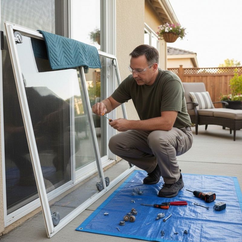 Patio Door Track Repair in Overland Park, KS
