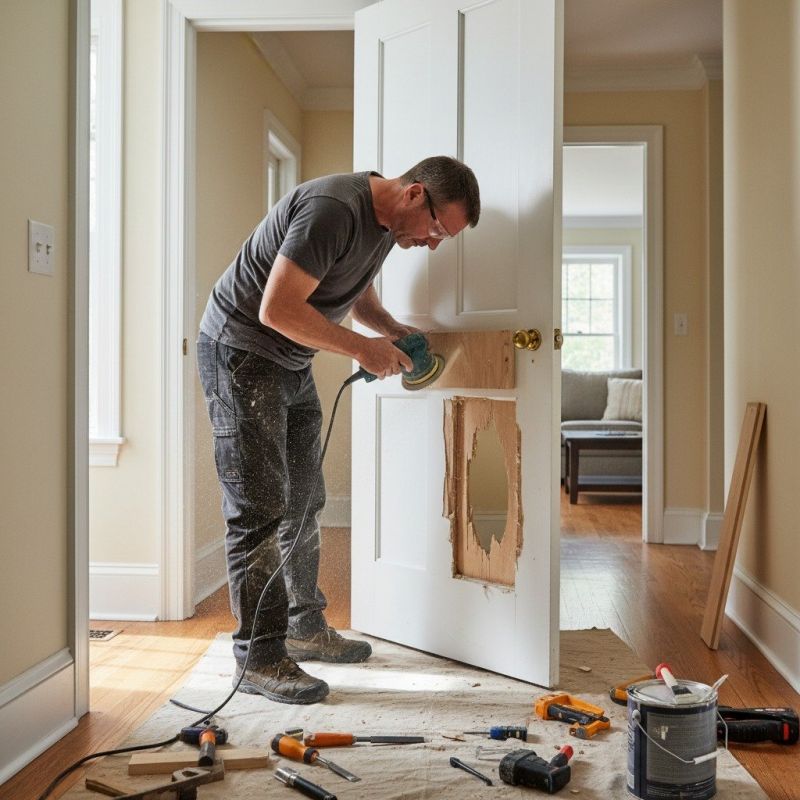 Entrance Door Repair in Conroe, TX